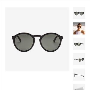 Electric moon round sunglasses